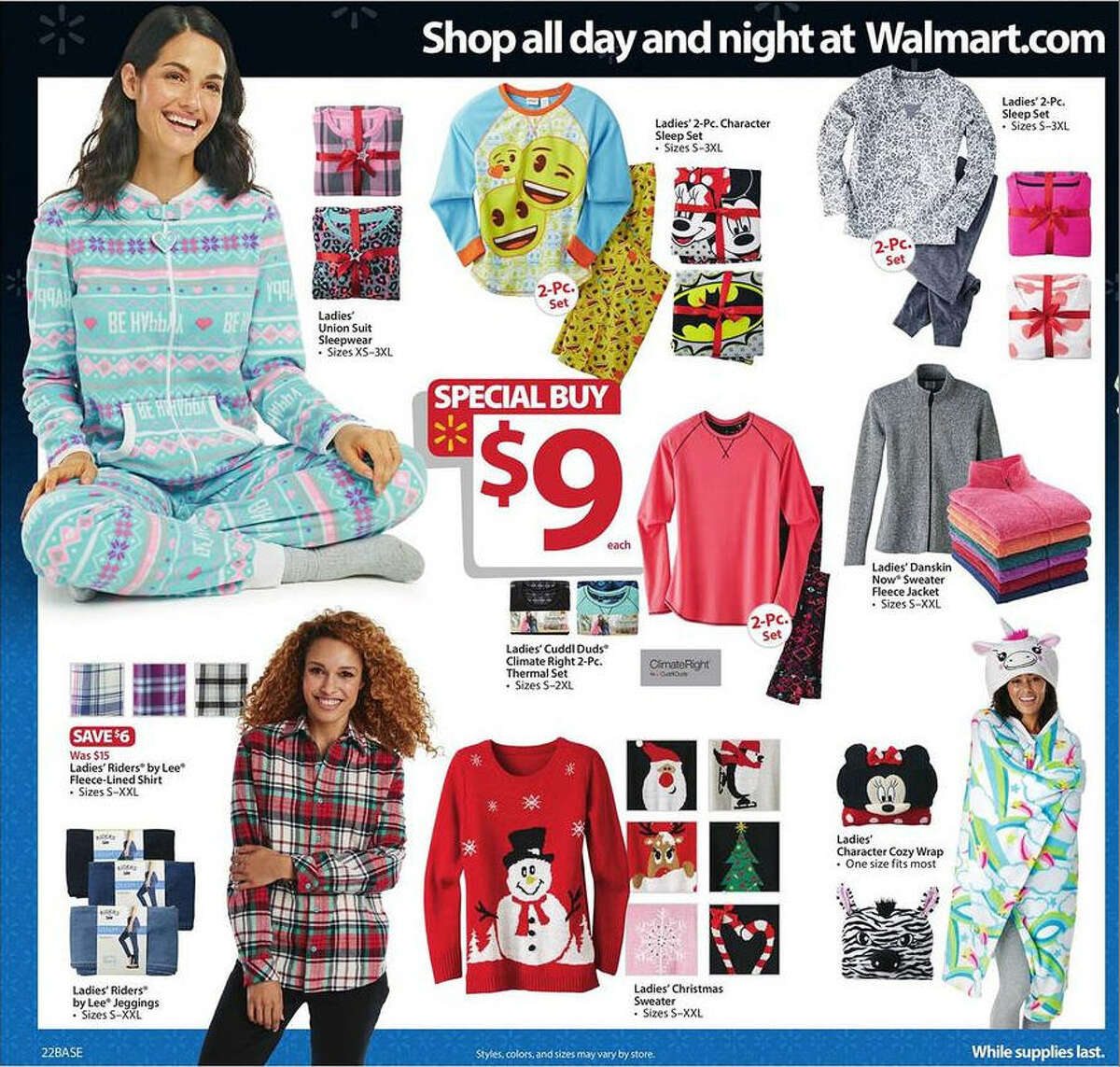 A screenshot of Walmart's Black Friday circular advertisements for 2016.