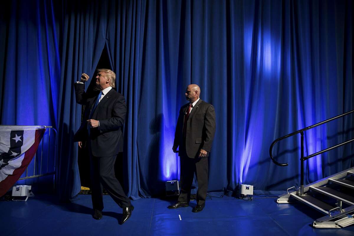 FILE -- Donald Trump makes his entrance at a campaign event at Lackawanna College in Scranton, Pa., Nov. 7, 2016. According to one Russia�s top diplomats, the Russian government had contact with Trump advisers during the American presidential campaign. (Damon Winter/The New York Times)