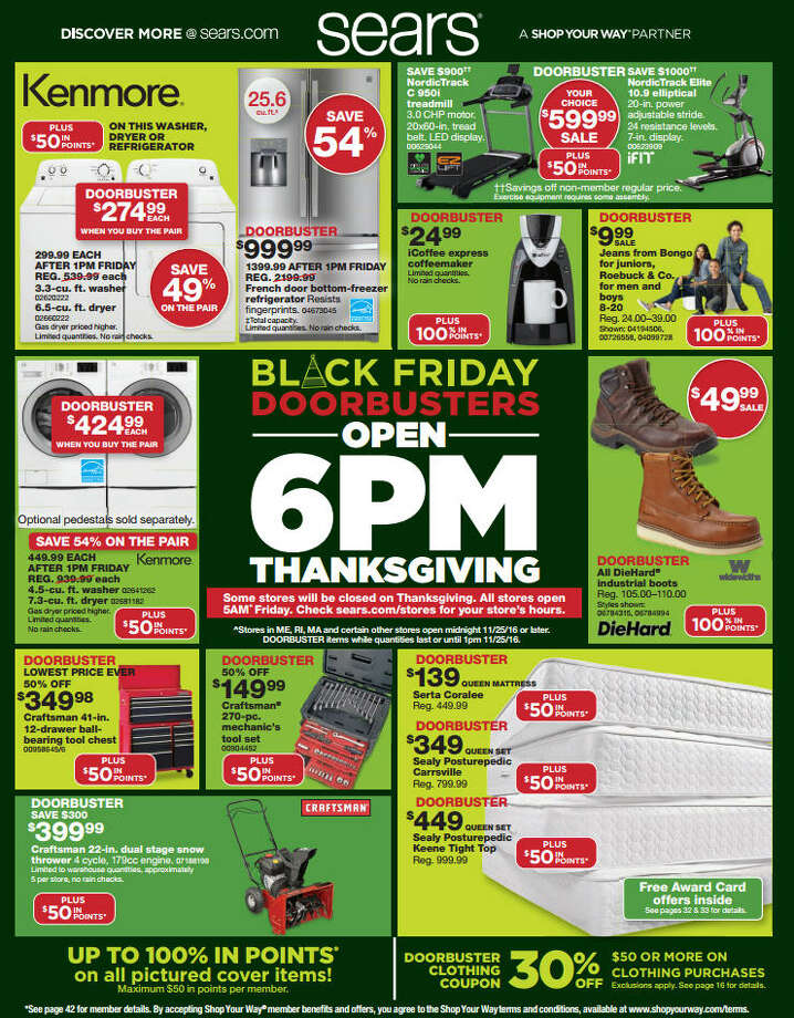 Sears Black Friday 2016 Doorbuster Ad Circular Released See All