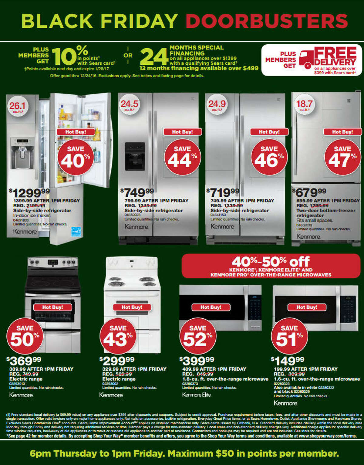 Sears Black Friday 2016 Doorbuster ad circular released (see ...