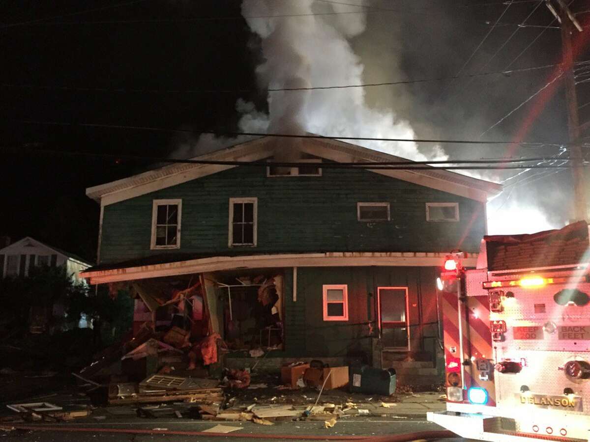 House explosion, fire rock Delanson