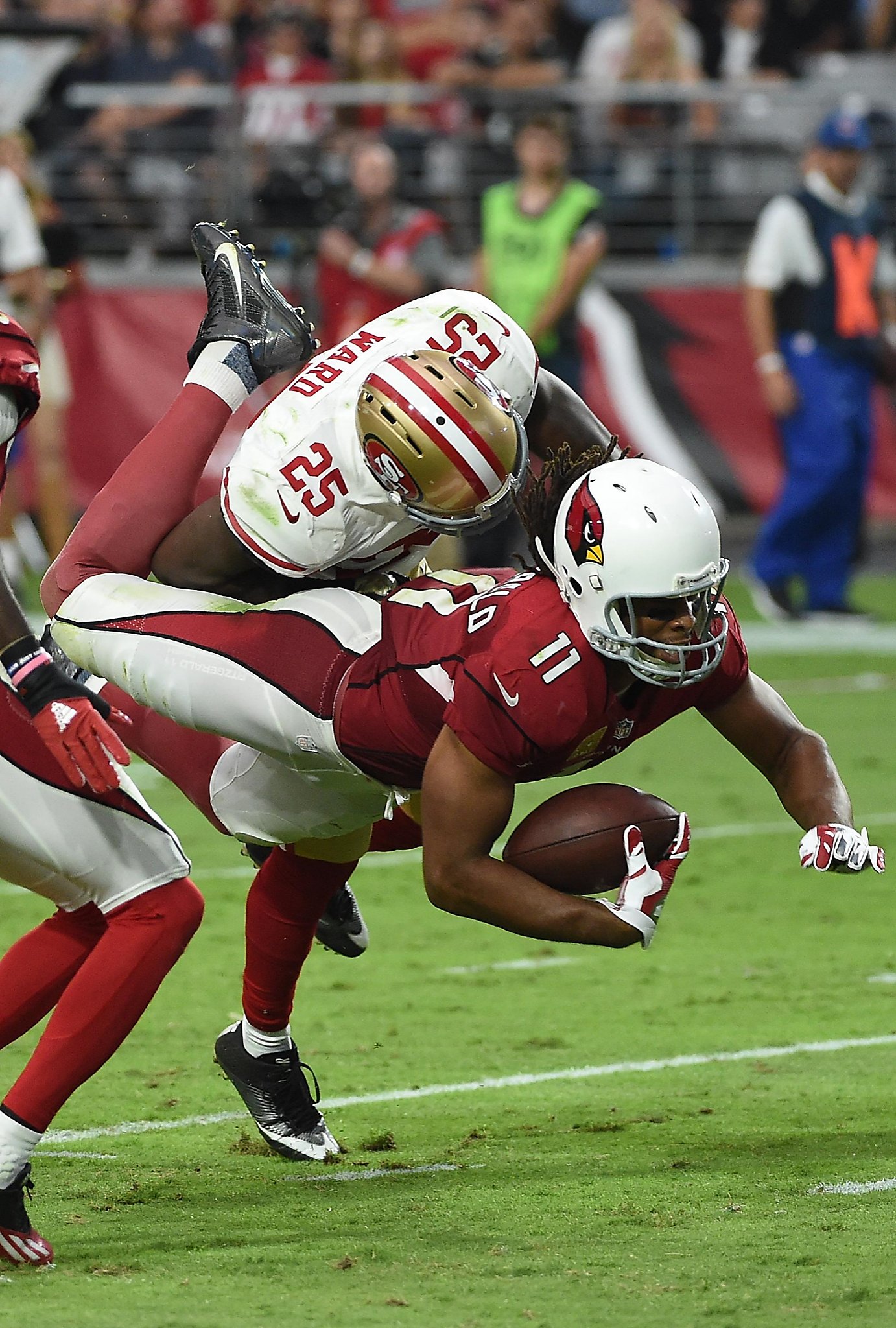 49ers' Jimmie Ward gets Larry Fitzgerald's admiration, jersey