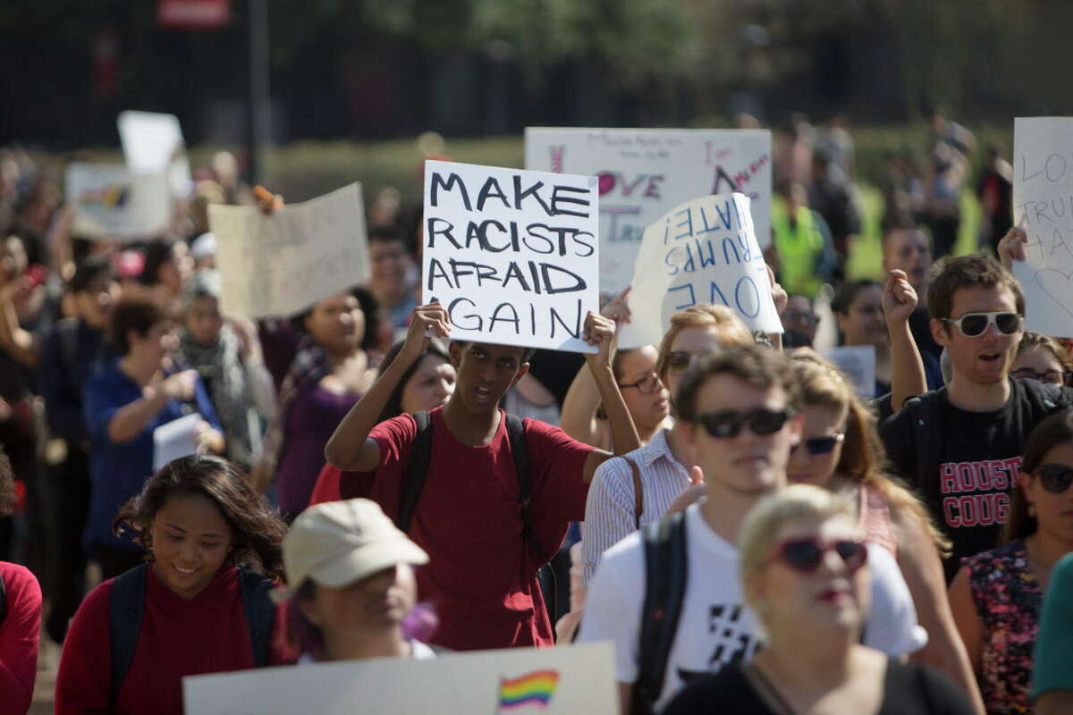 Students protesters see Trump's election, views as dangerous to nation