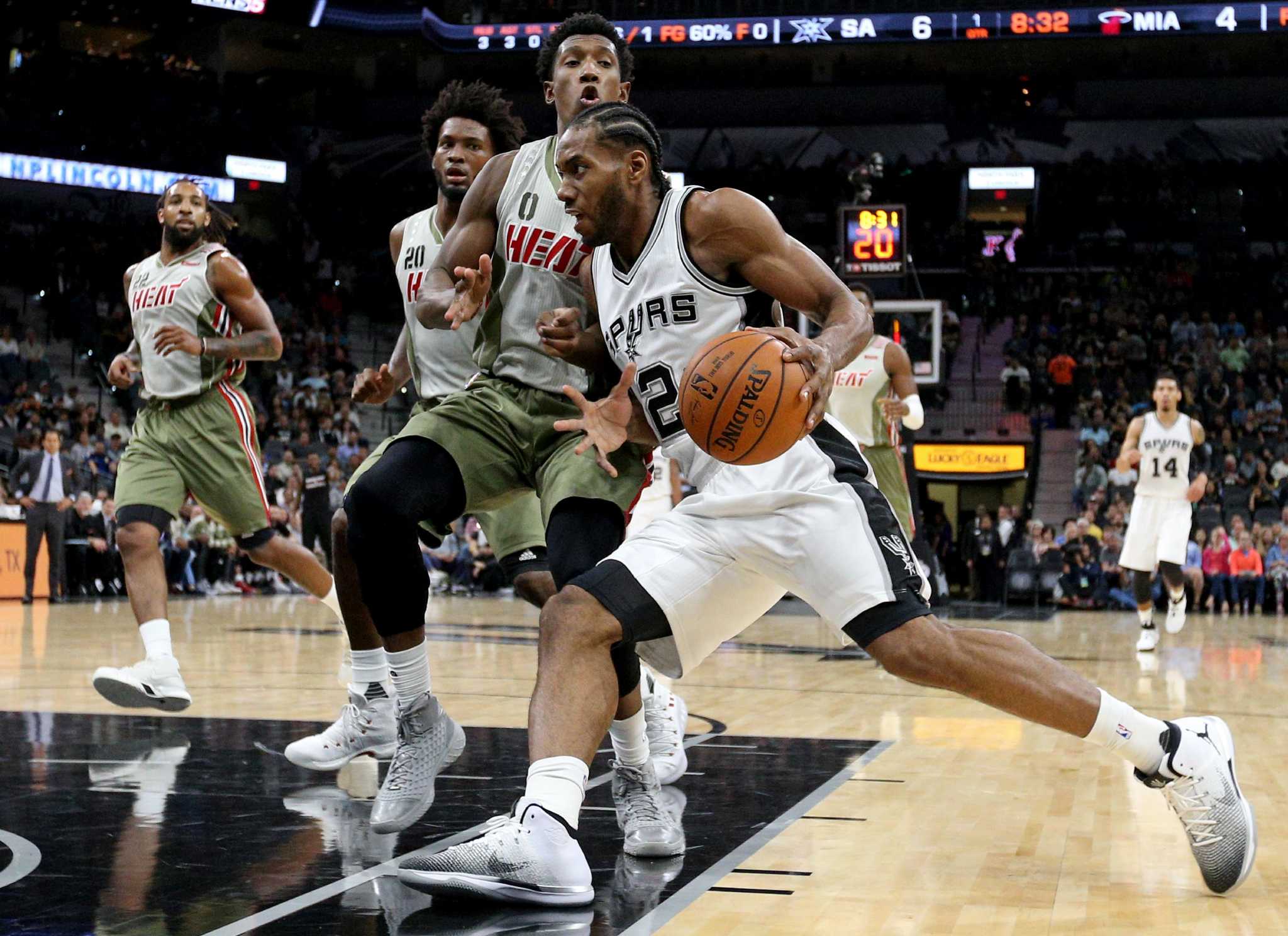 Increased workload slowing Spurs' Kawhi Leonard down