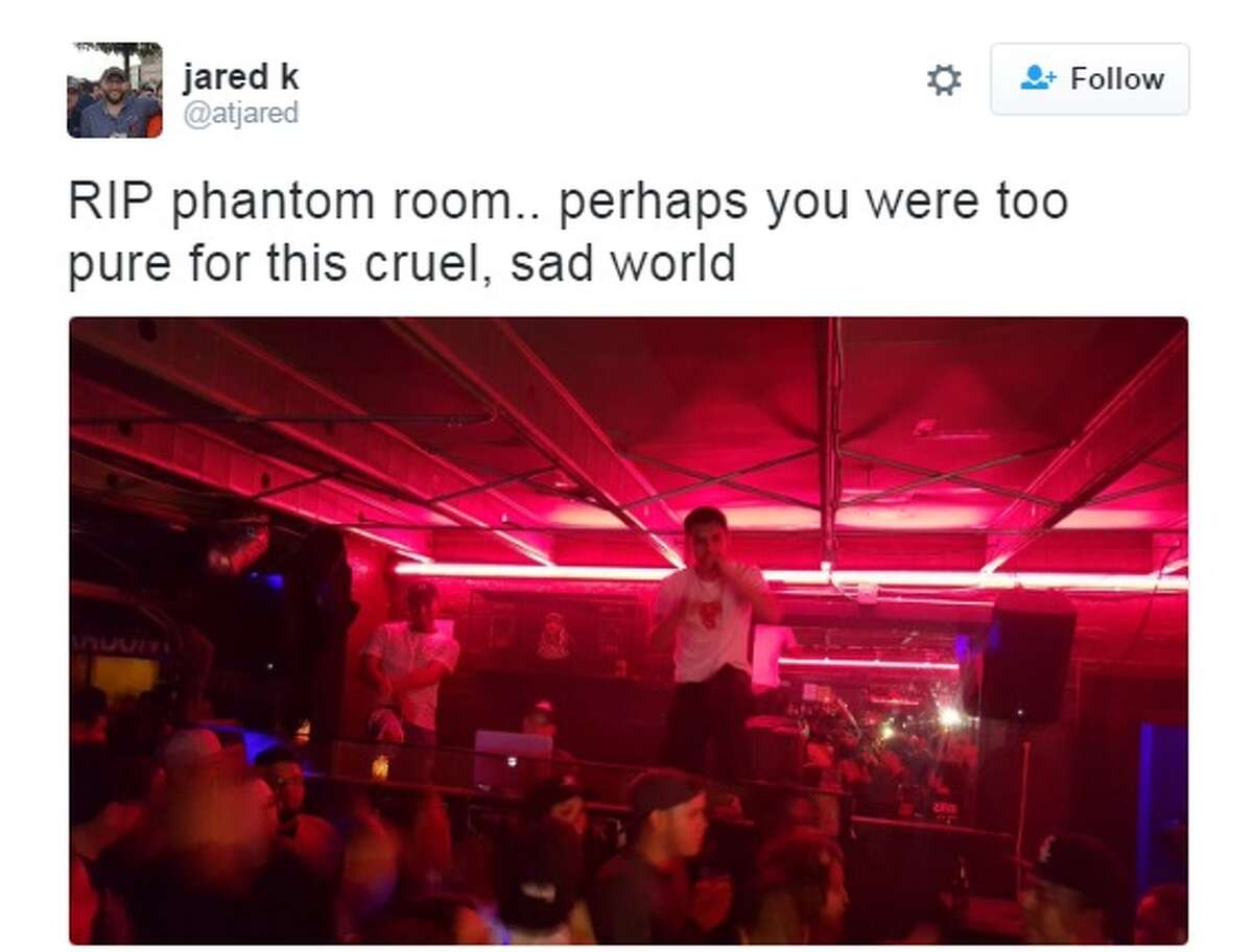 "RIP phantom room.. perhaps you were too pure for this cruel, sad world," @atjared.