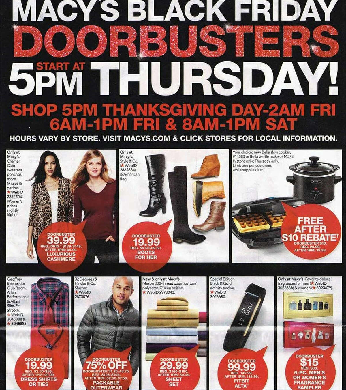 Macy's 2016 Black Friday ad circular leaked ahead of release