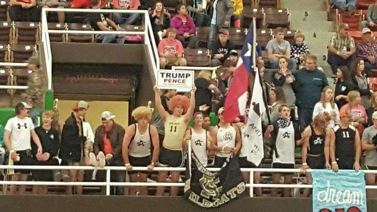 "Build a wall" chants at volleyball tournament On Nov. 11, Archer City High School students, from a district that is 86 percent white, yelled "Build a wall" towards the Fort Hancock High School volleyball team, from a district that is 97 percent Hispanic and sits on the Texas-Mexico border, superintendents from both campuses told mySA.com. Read more here.