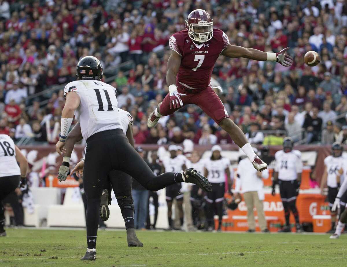 NFL DRAFT: SIZING UP THE LINEBACKERS Haason Reddick, OLB, 6-1, 237, 4.52, Temple His stock has been soaring in the offseason. Scouts love his speed, quickness and athleticism. He played down and up on the outside in college and improved every year. Last season, he had 10 ½ sacks and 22 ½ tackles for loss. He’s intelligent and aggressive on every play. Can rush the passer or drop into coverage. Should go in the top half of the first round.