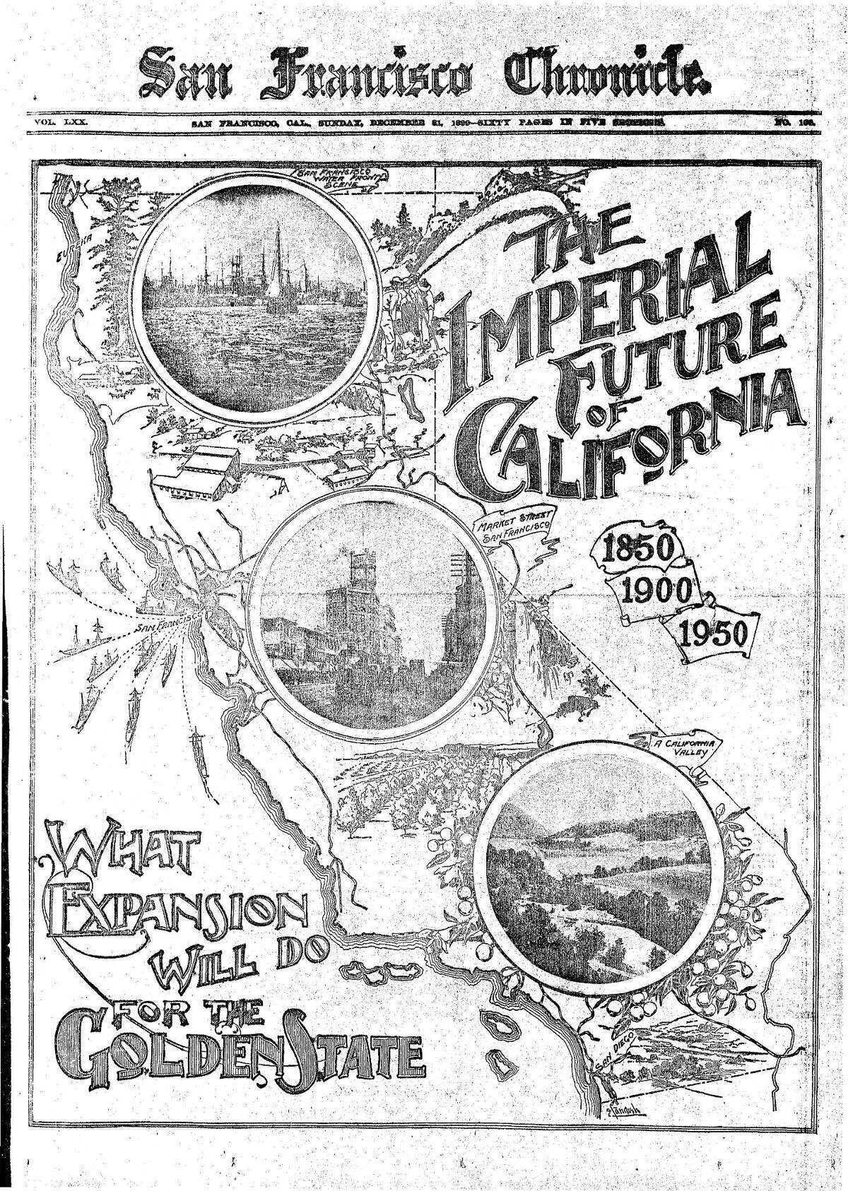 Chronicle Covers: In 1899, California’s future shined golden