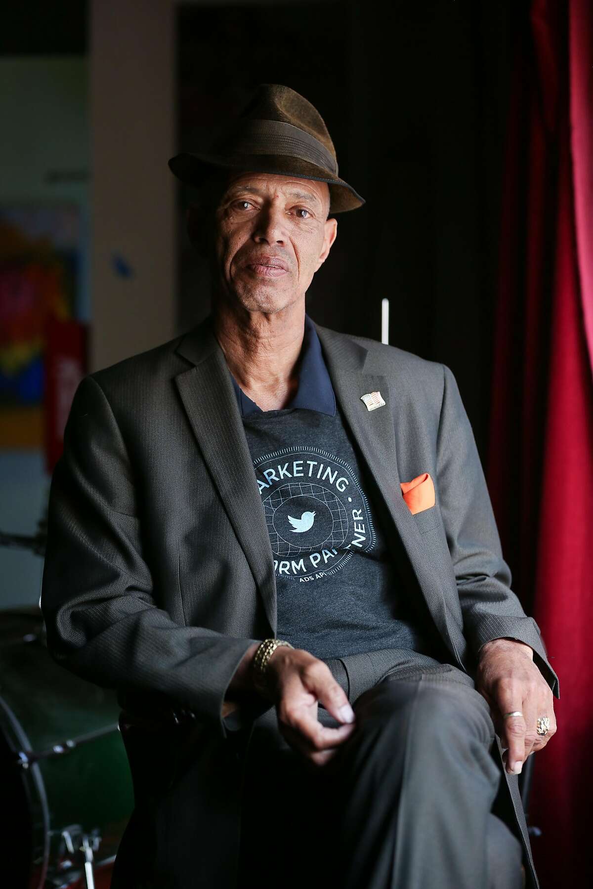Del Seymour, founder of a job readiness program called Code Tenderloin, at PianoFight on Wednesday, November 16, 2016 in San Francisco, Calif.