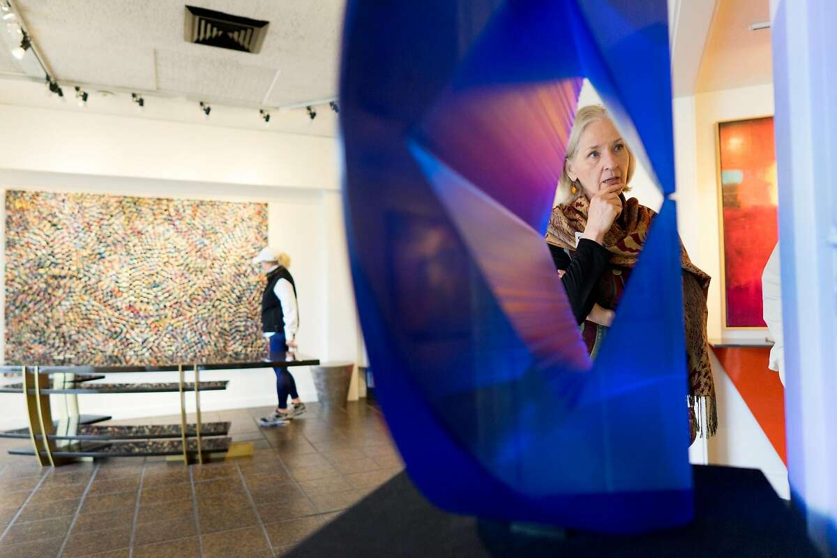 Johanna LoSchiavo leads her art tour through Westbrook Modern in Carmel, Calif. on Friday, Nov. 11, 2016. The Carmel Art Tour visits a diverse sampling of the roughly 80 galleries in Carmel.