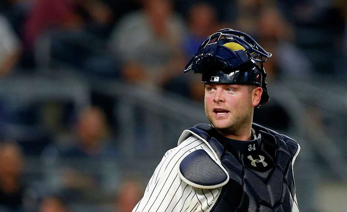 Lefthanded-hitting Brian McCann caught in 92 of the 130 games in which he appeared last season for the Yankees.