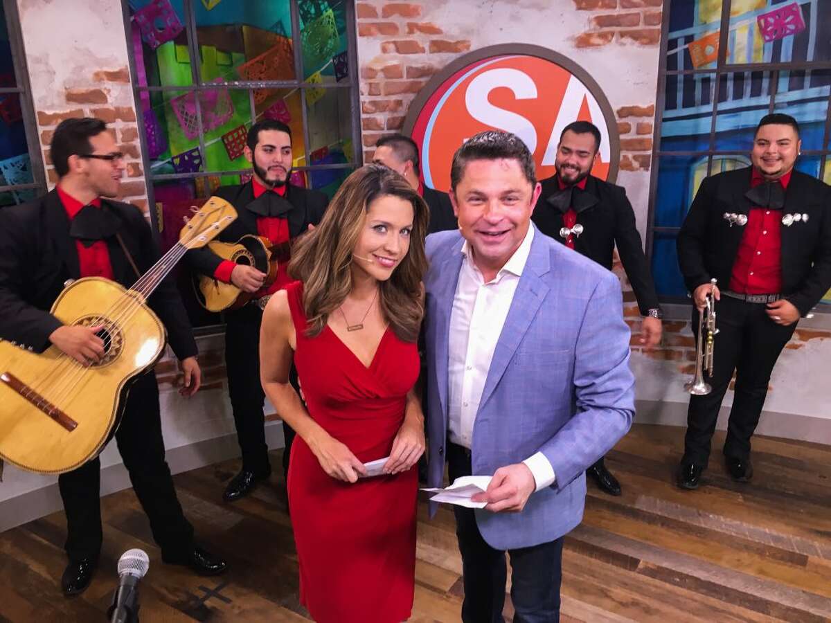 Jeff Roper, seen with co-host Fiona Gorostiza shortly after KSAT-TV's 'SA Live' moved to its colorful Market Square location, is no longer with the local lifestyle show.