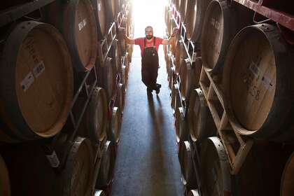 Winemaker Michael Cruse, The Chronicle’s 2016 Winemaker of the Year, at his Petaluma winery.