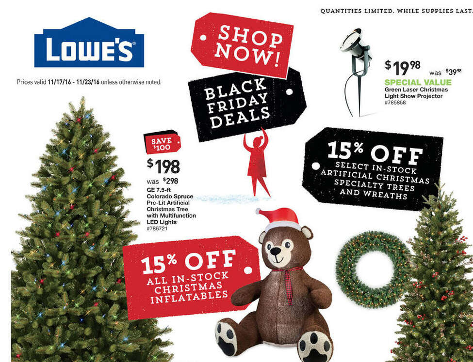 Lowe's Black Friday 2016 ad released