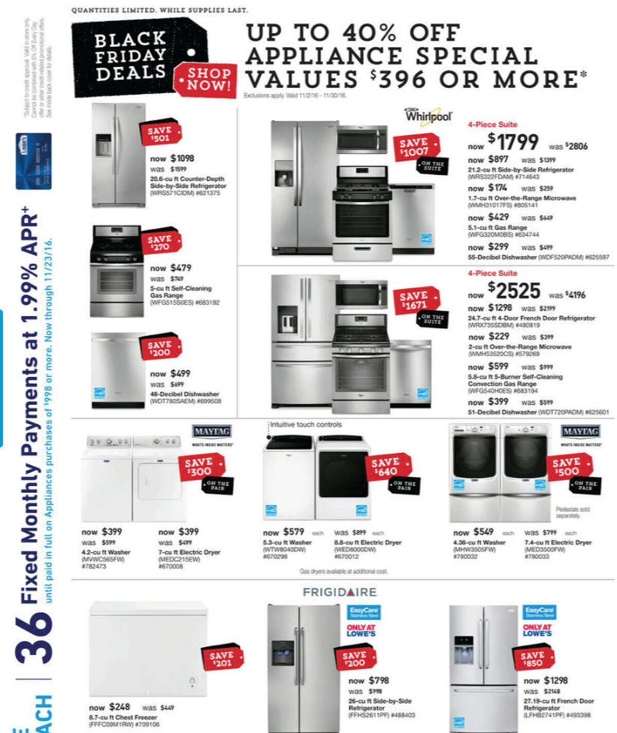 Lowe's 2016 Black Friday ad released (see all 8 pages)