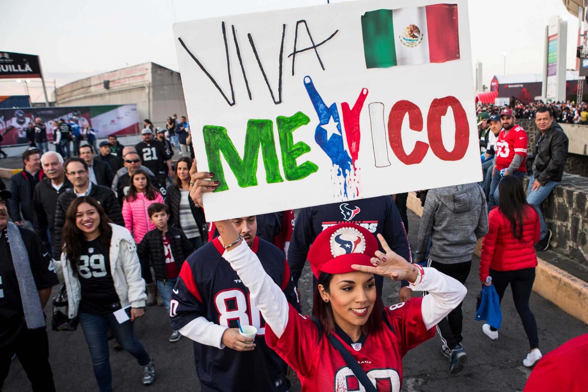 Houston Texans fans in Mexico City