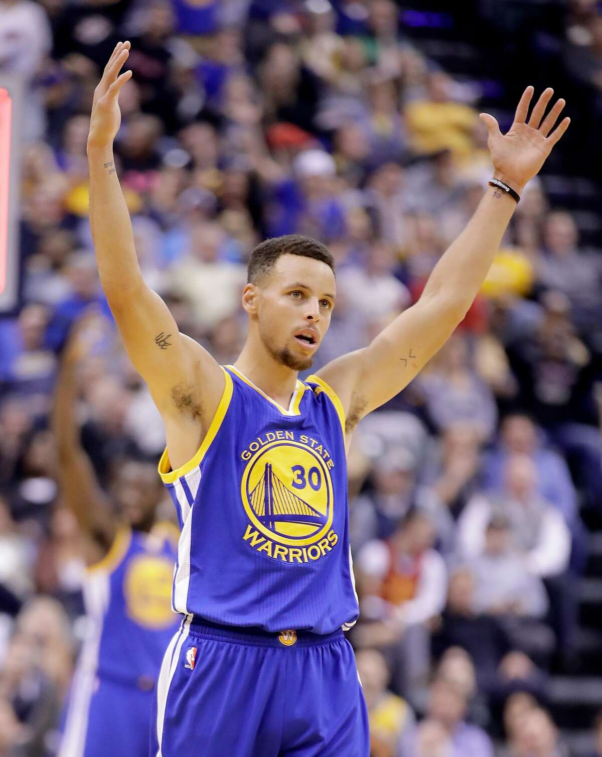 Steph and Ayesha have matching tattoos The pair both have tattoos of two arrows pointing inward that "signifies that the past is behind us and the future is in front of us, so we stay in the middle, in the moment," says Steph. They have a pregame ritual where they both touch their tattoos.