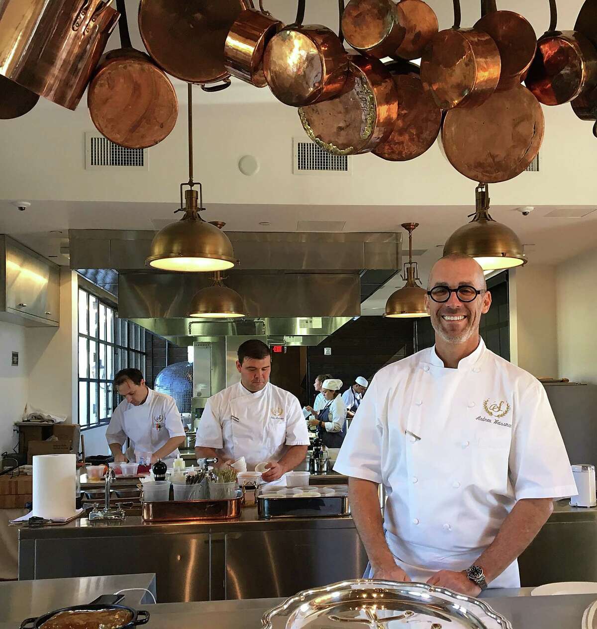 Andrew Weissman, foreground, is the San Antonio restaurant standard-bearer behind Signature, Inspired by Chef Andrew Weissman.