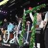 The Canadian Pacific Holiday Train of Lights makes a stop on Saturday Nov. 29, 2014 in Fort Edward, N.Y. There was a reception and Tracey Brown and the Holiday Train band will entertained at each stop. (Michael P. Farrell/Times Union)