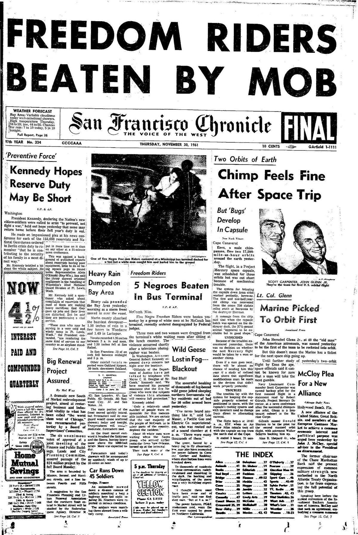 Chronicle Covers: Remembering Enos, the first chimp to orbit Earth