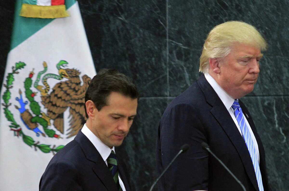 President-elect Donald Trump is seen at a joint press conference with Mexican President Enrique Pena Nieto after their Aug. 31 meeting in Mexico City. Adding a heavy dose of realism to Trump’s policies will be critical for resetting the tone, but it’s only the starting point for managing bilateral relations.