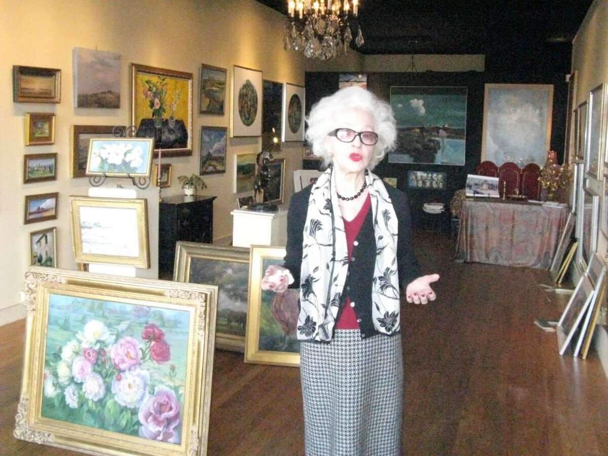 Virginia Barrett, owner of the Fine Arts Gallery on North Street, sells only originals, she says. "I only have American art – no European art.”