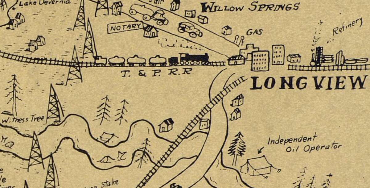 Old map of Texas oilfields is a trip through time