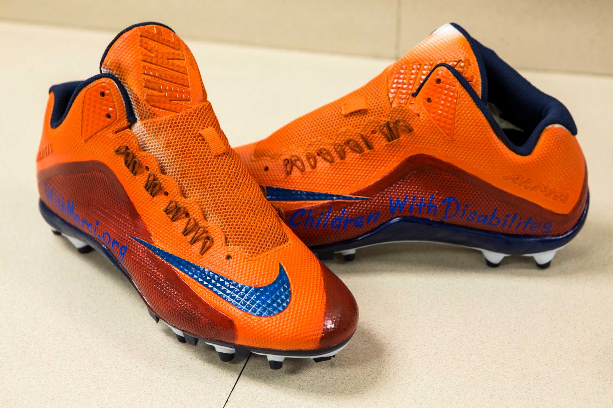 Cowboys speciality cleats will raise awareness for various