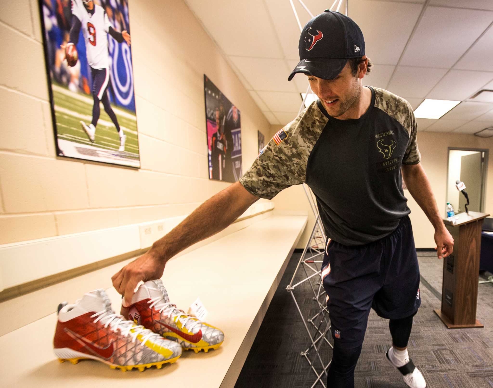 Texans show off specialty cleats for My Cause, My Cleats