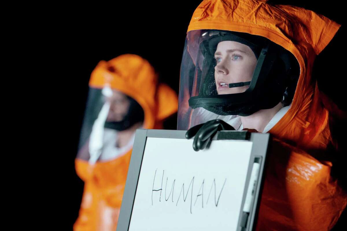 Amy Adams plays Dr. Louise Banks, who is recruited to help communicate with a race of extraterrestrials in "Arrival."