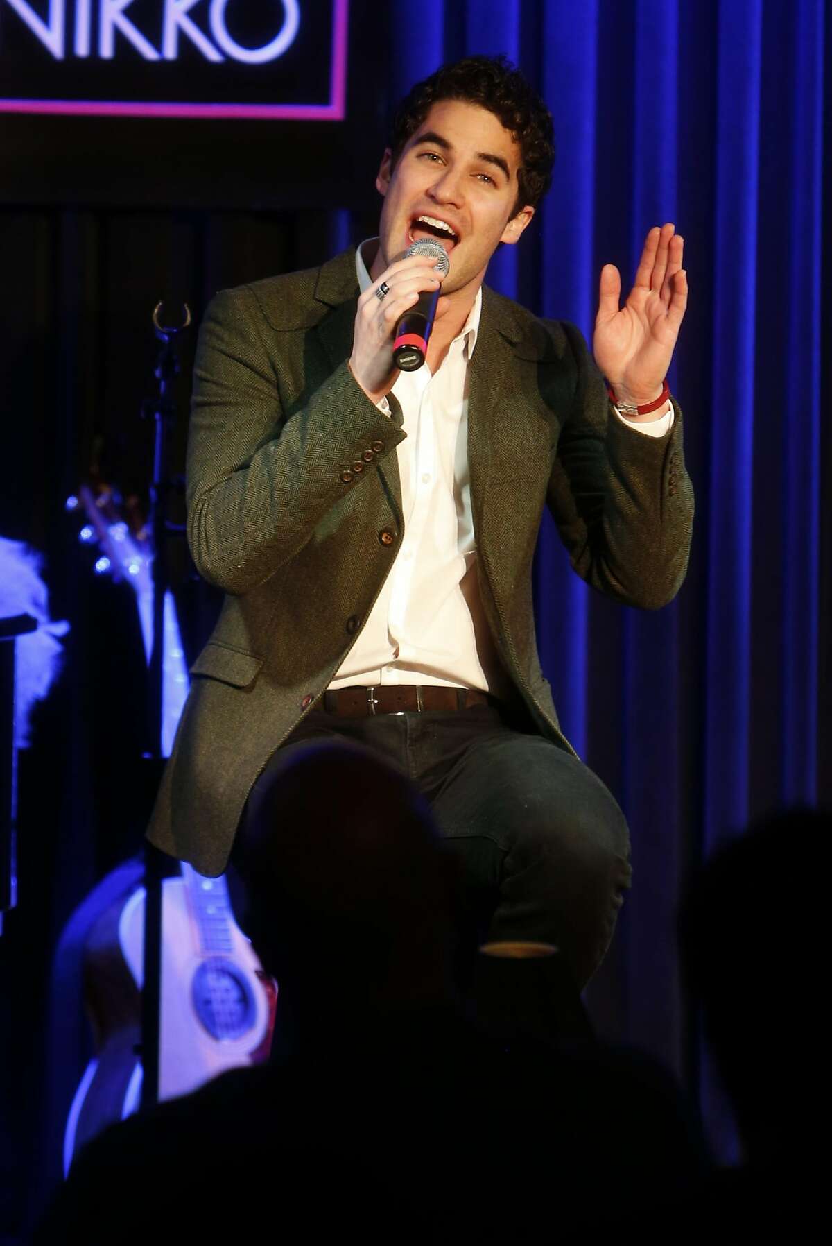 Former "Glee" star and San Francisco native Darren Criss plays Feinstein's at the Nikko in San Francisco, Calif., on Wednesday, November 30, 2016.