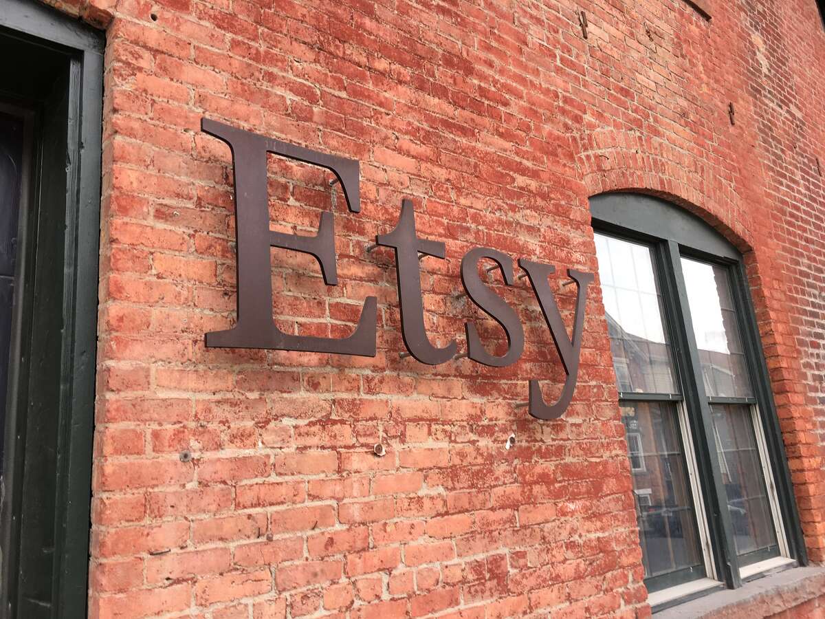 Exterior of the Etsy building in Hudson, NY. (Photo by Eric Anderson / Times Union)