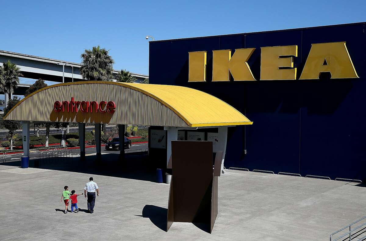 Customers enter an IKEA store on June 26, 2014 in Emeryville, California. 