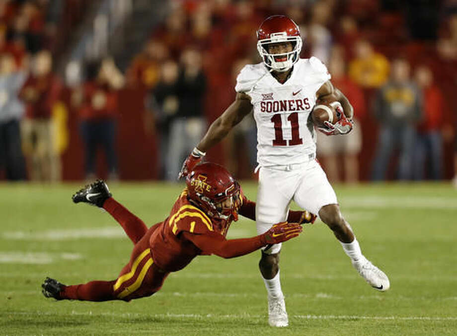Baker Mayfield No 12 Sooners Hold Off Iowa State 34 24 The