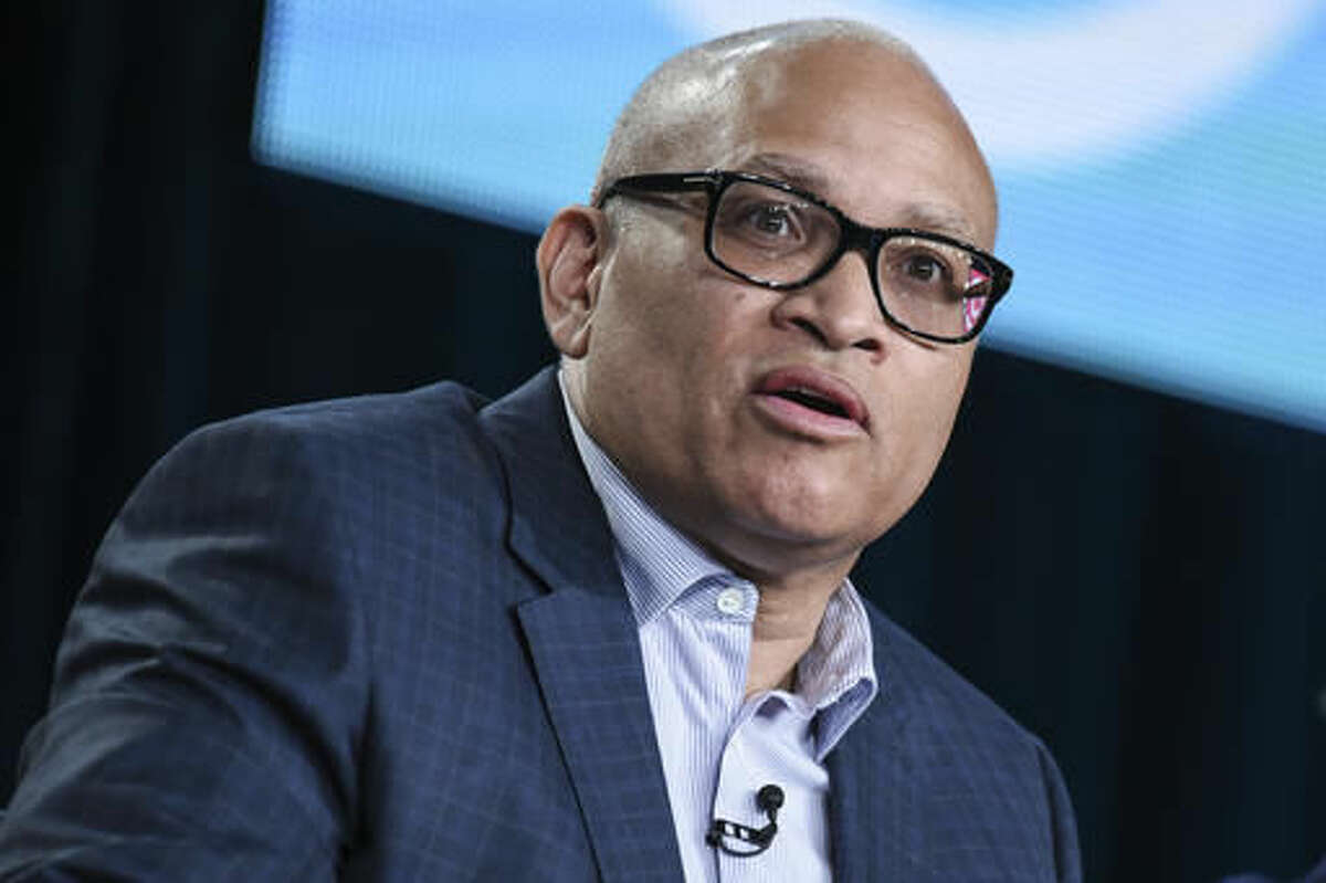 FILE - In this Jan. 10, 2015, file photo, Larry Wilmore speaks at the Viacom 2015 Winter Television Critics Association (TCA) press tour in Pasadena, Calif. The National Book Foundation, which presents the National Book Awards, announced Monday, Oct. 10, 2016, that Wilmore will preside over the Nov. 16 dinner ceremony and benefit in Manhattan. (Photo by Richard Shotwell/Invision/AP, File)