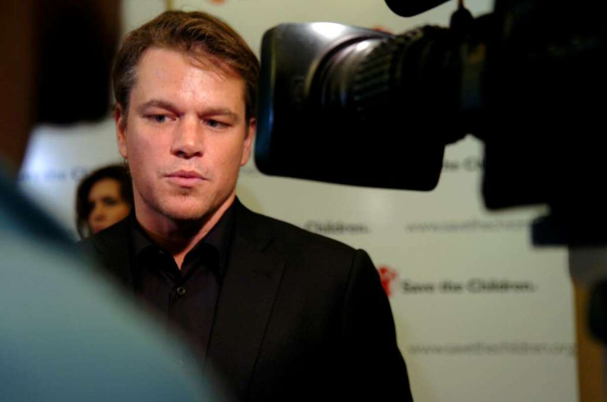 Matt Damon honored for charity work at Greenwich fundraiser