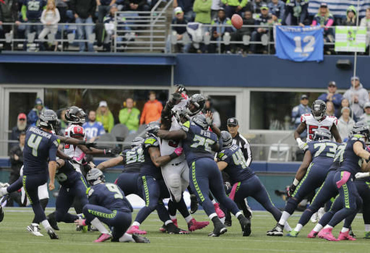 Kicker Steven Hauschka of the Seattle Seahawks during the NFL game