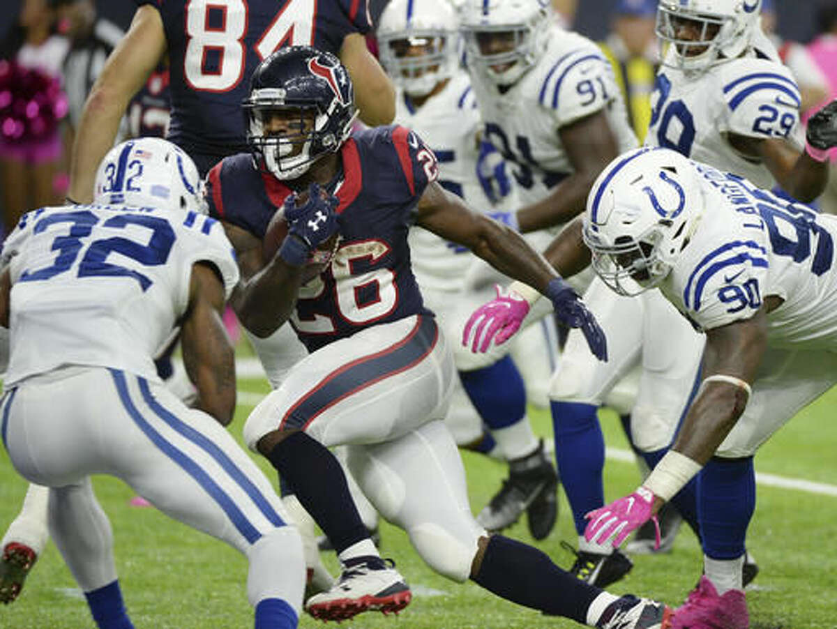 Houston Texans running back Lamar Miller during an NFL football