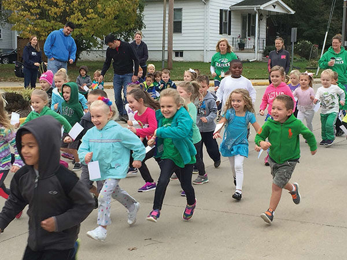 Trinity Lutheran School students take part in the Race for Education.