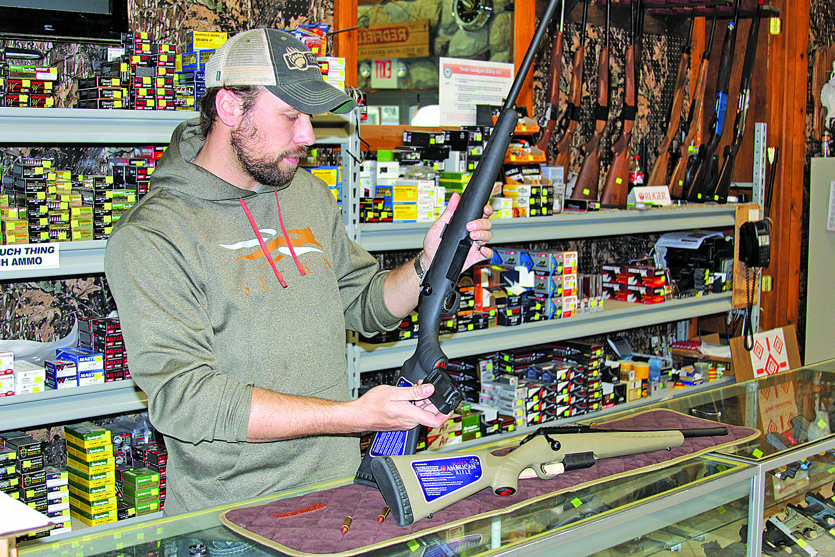 Bad Axe gun store is the only place to get this deer rifle that really