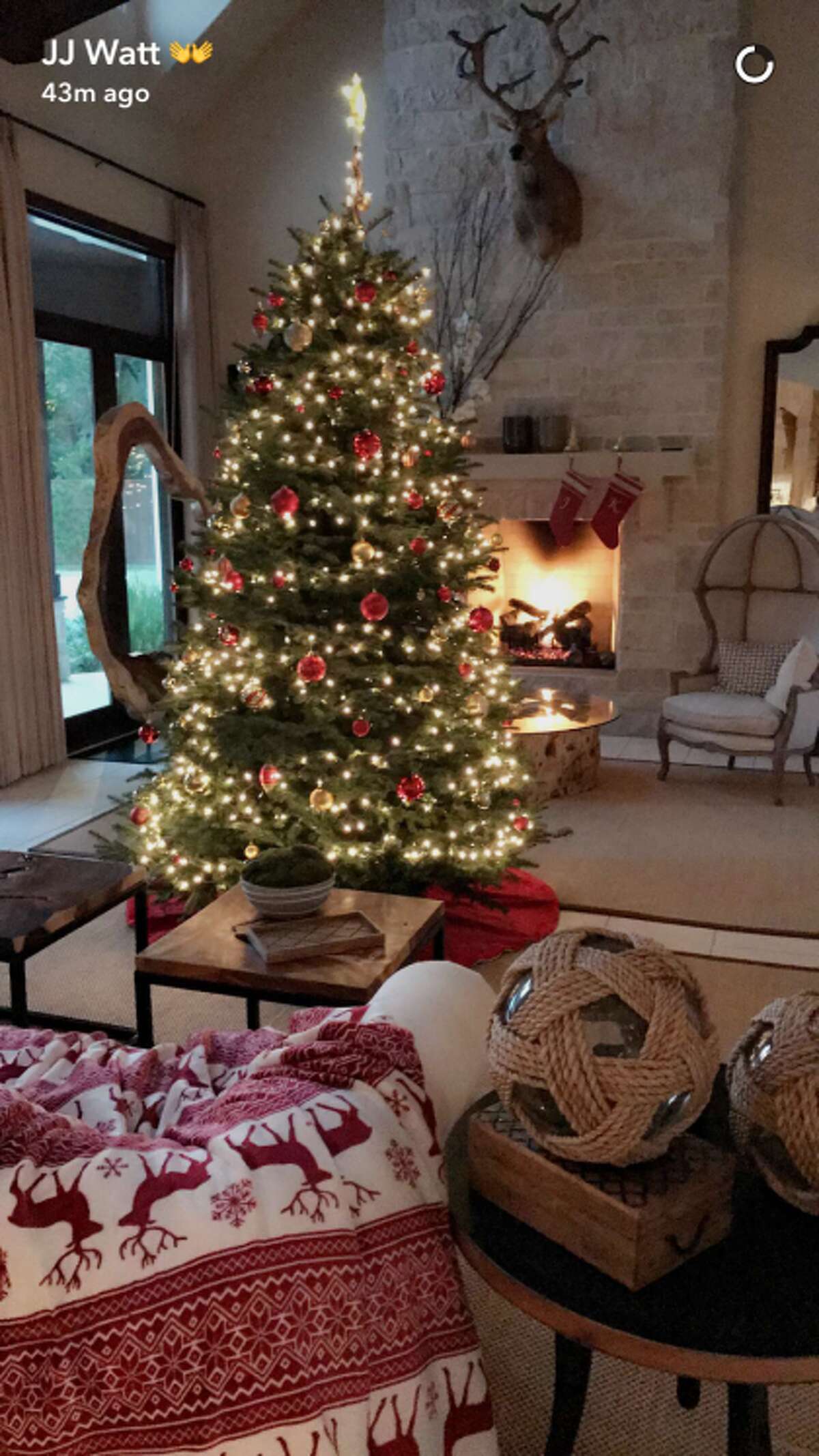 J J Watt S Christmas Tree Photo May Have Confirmed His Relationship With Kealia Ohai