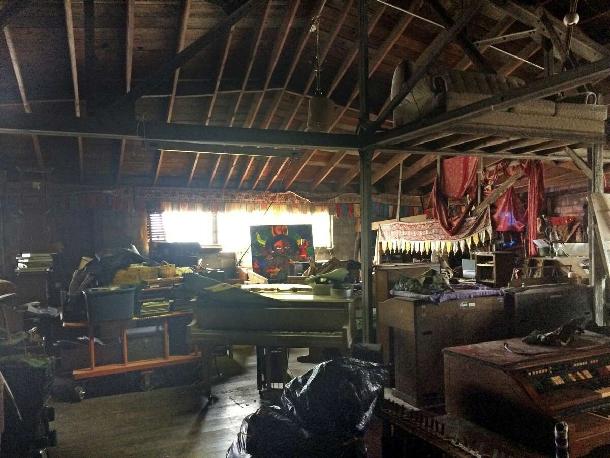 This 2014 photo provided by Ajesh Shah shows the interior of a portion of the 'Ghost Ship' warehouse, taken while he was on a tour as a potential tenant of the Oakland, Calif., building. Dozens of people have died at a party after a fire that started late Friday, Dec. 2, 2016, and swept through the building. 