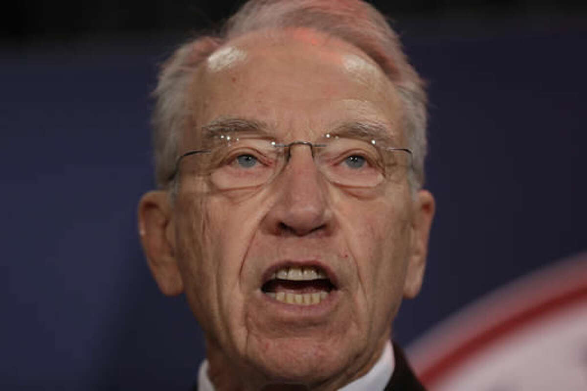 Sen. Charles Grassley, R-Iowa speaks during an election night rally, Tuesday, Nov. 8, 2016, in Des Moines, Iowa. (AP Photo/Charlie Neibergall)