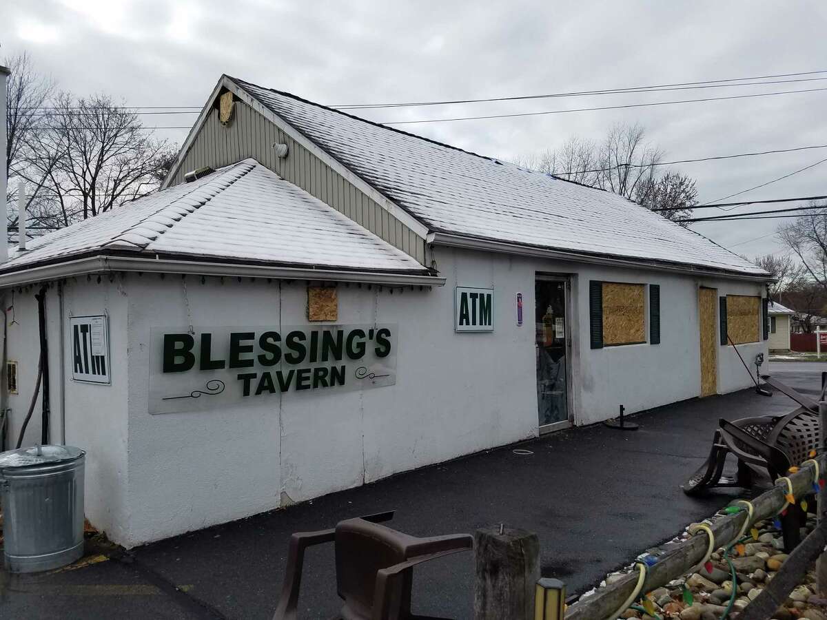 Blessing's Tavern at the intersection of Watervliet Shaker and Consaul roads in Colonie was closed and razed after a 2016 crash that badly burned 16-year-old Niko DiNovo. Owner Liz Altrock plans to rebuild. (Chris Churchill / Times Union)