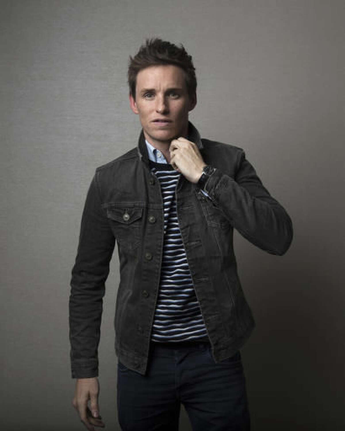 In this Nov. 7, 2016 photo, actor Eddie Redmayne poses for a portrait in New York to promote his film, "Fantastic Beasts," the first of a planned five prequels to the "Harry Potter" series by J.K. Rowling. (Photo by Taylor Jewell/Invision/AP)