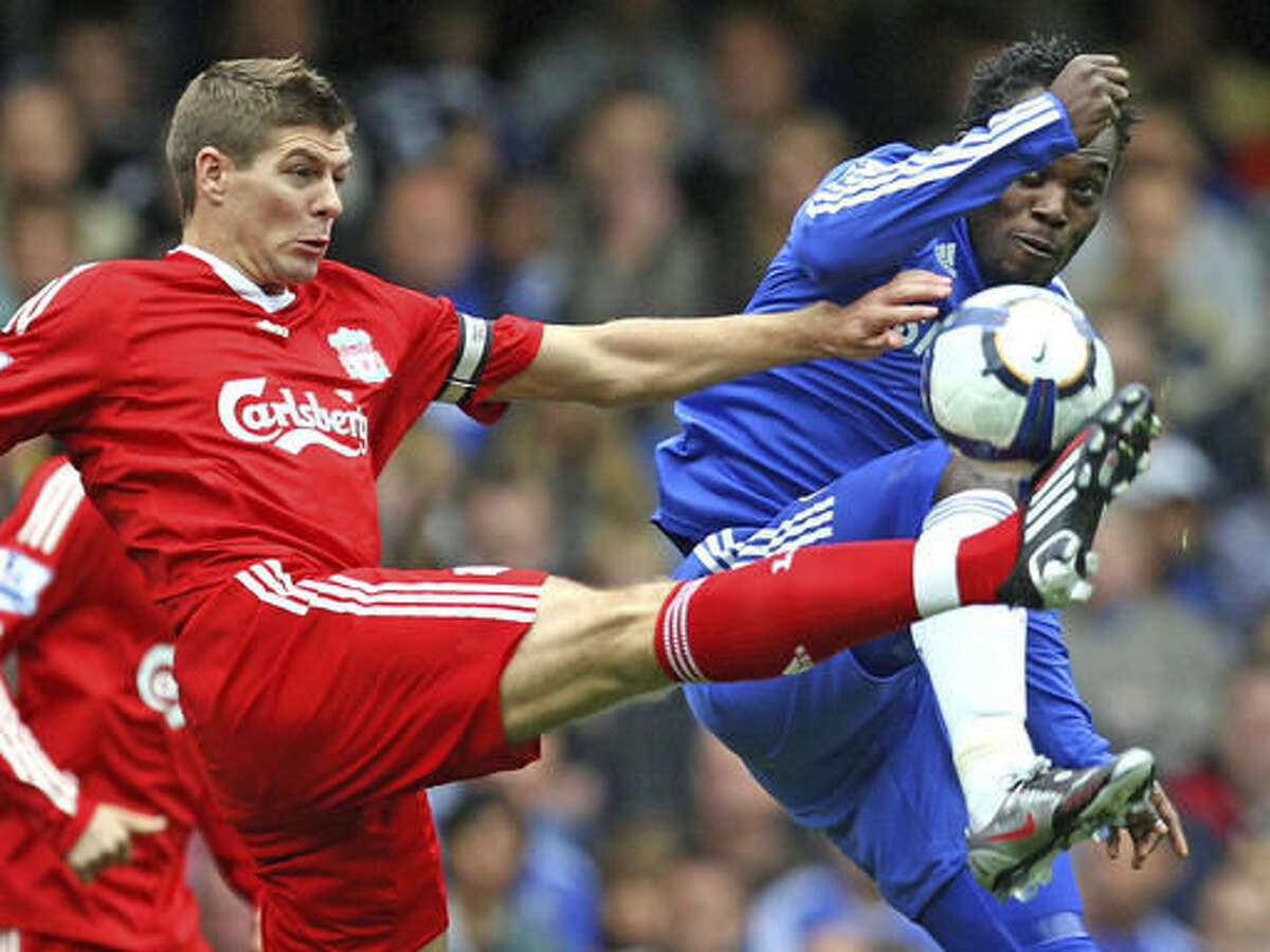 Steven Gerrard of Liverpool during Barclays Premier League match