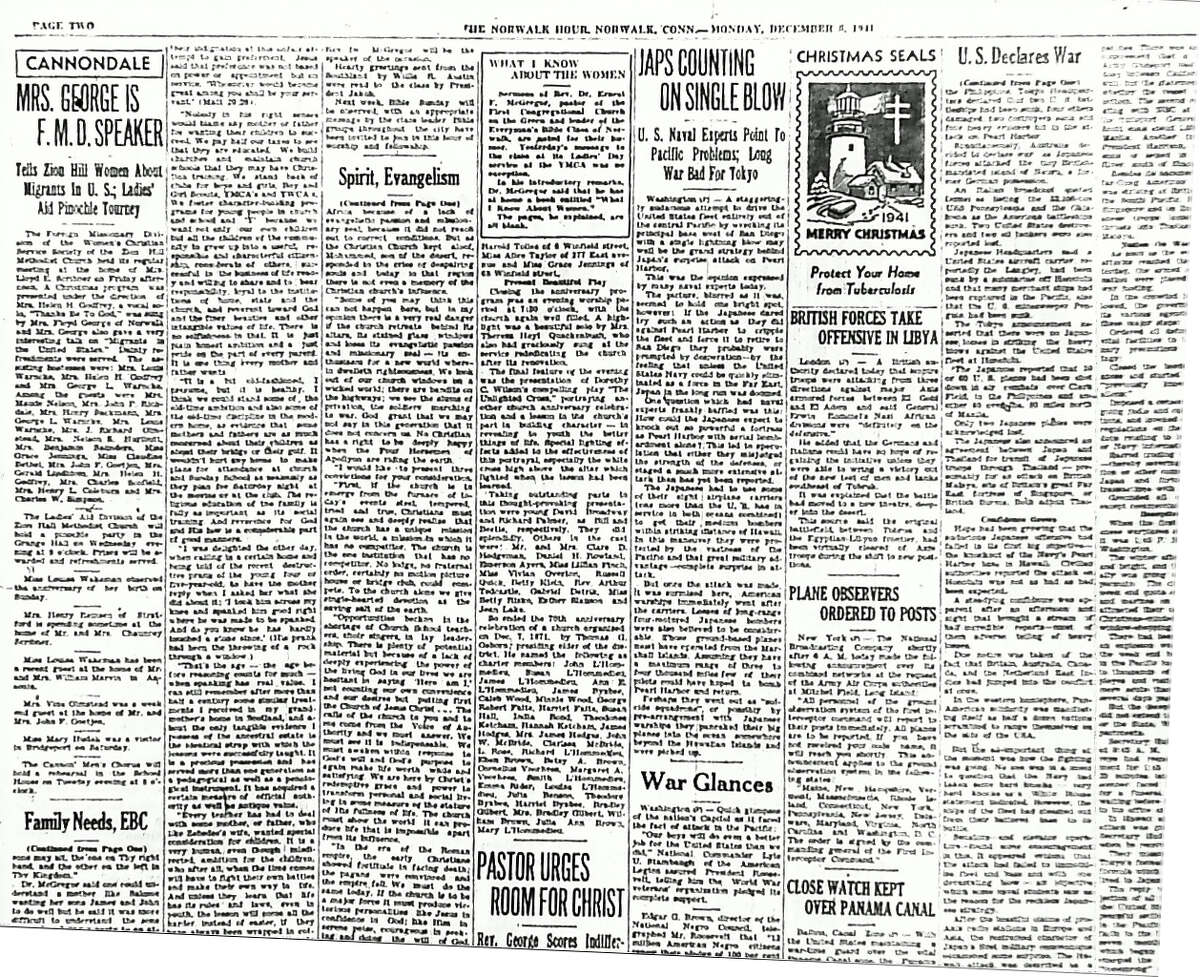 Newspapers react to Pearl Harbor attack