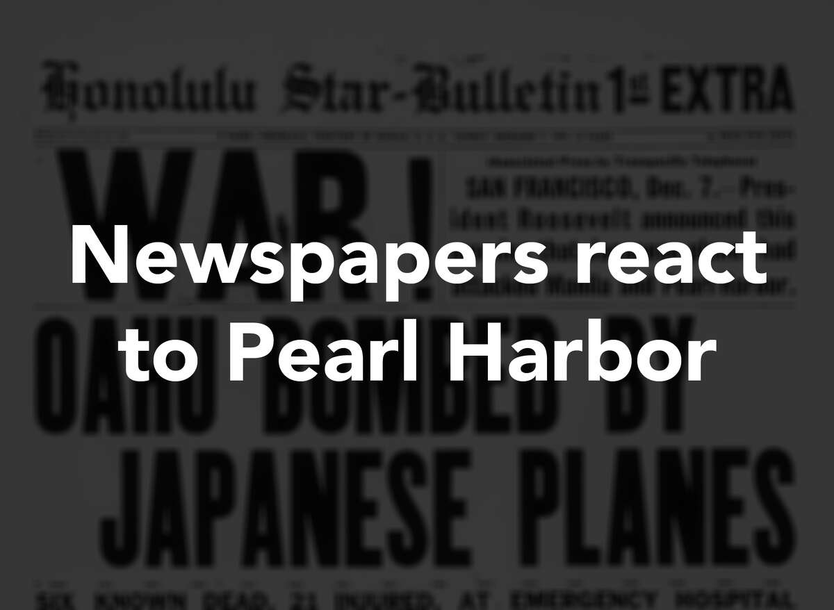 Newspapers React To Pearl Harbor Attack