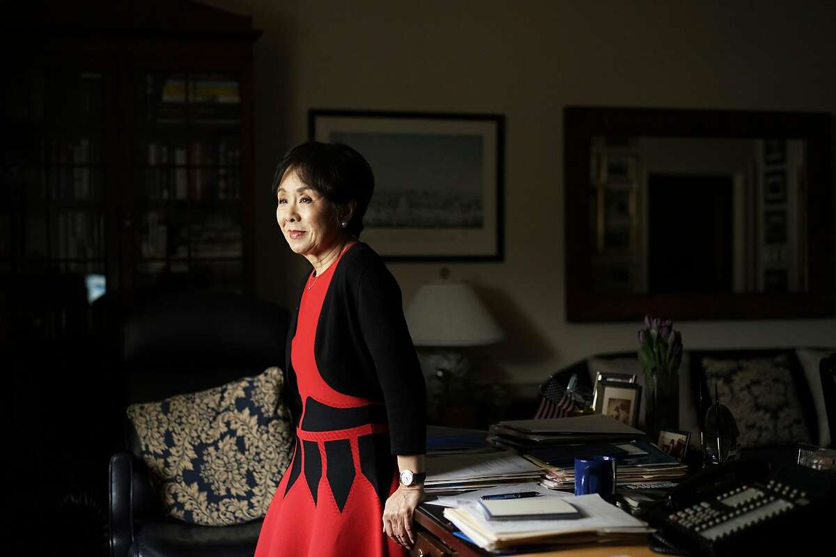 Congresswoman Doris Matsui in her office at the Rayburn Building in Washington, D.C. on Tuesday December 6, 2016. The Congresswoman was born in an internment camp and is now pushing back on anti-Muslim rhetoric.